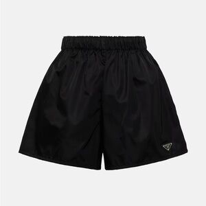 Prada Women's Elegant Black Athletic Shorts